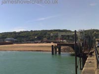 The Seacat gantry and hoverport apron plus buildings beyond it